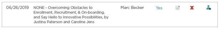 Event Management for Instructors