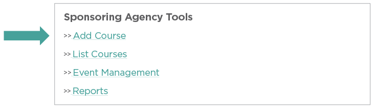 Sponsoring Agency Tools